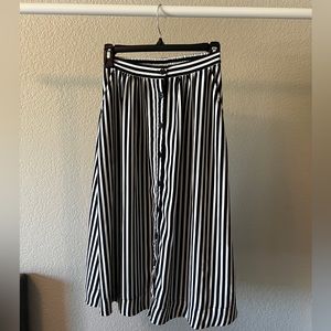 Striped Midi Skirt H&M